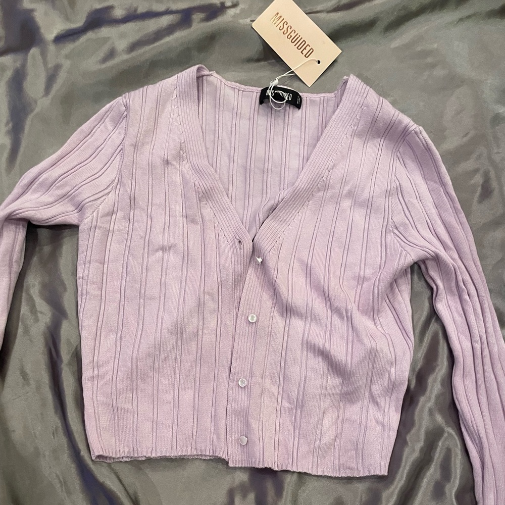 Missguided Lilac Cardigan